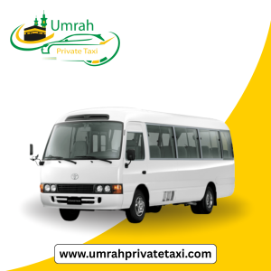 coaster luxury vehicle used for Umrah private taxi service in Saudi Arabia by Umrah Private Taxi